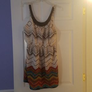 Women's size L Multi color light weight dress